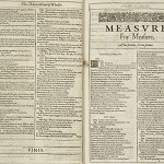 Shakespeare, William. Measure for Measure. In Mr. William Shakespeares comedies, histories, & tragedies: published according to the true originall copies. London: Isaac Jaggard and Edward Blount, 1623.