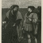 Watson, John Dawson, artist. The two roses ... Hath not thy rose a canker, Somerset? ... Hath not thy rose a thorn, Plantagenet? ... The First Part of King Henry VI, act II, scene IV [graphic]. Thomas Sherratt, printmaker. London: Cassell, Petter & Galpin, mid to late nineteenth century?.