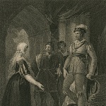 Hamilton, William artist. Third part of King Henry VI, act 3, scene 2, King Edward, Gloster, Clarence, & Lady Elizabeth Grey [graphic]. London: John and Josiah Boydell, publishers, 1795.