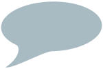 Speech bubble (light grey)