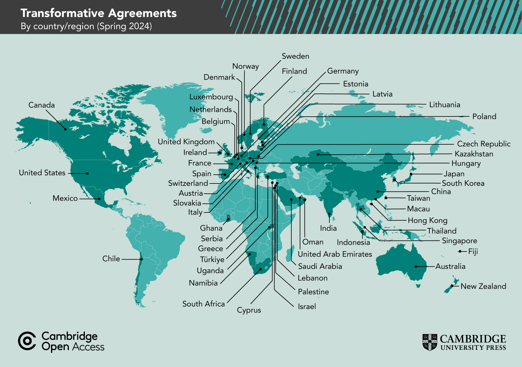 Transformative agreements map Spr24