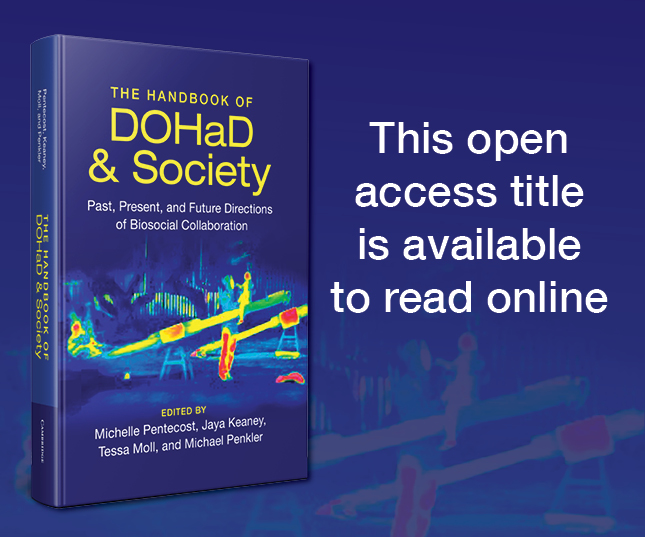 Cover of the book The Handbook of DOHaD and Society, with the text This open access title is available to read online