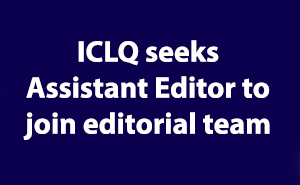 ICLQ is hiring an assistant editor Oct 2024