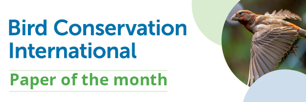 Bird Conservation International Paper of the month