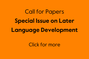 Banner linking to JCL call for papers on later language development